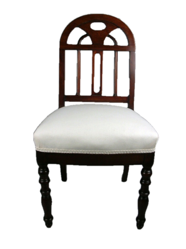 Empire mahogany side chair
