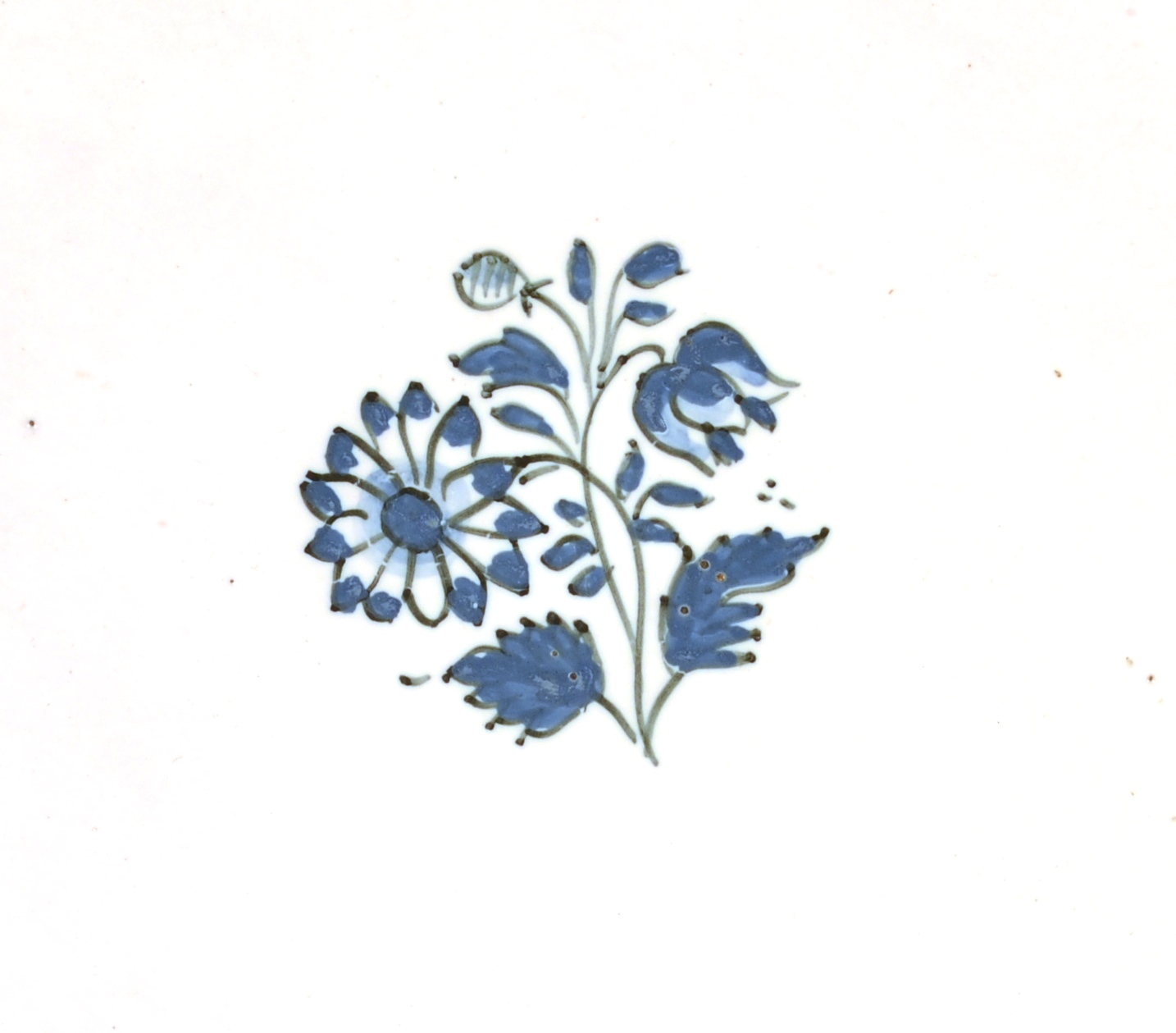 Blue and White Faience Salver