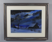 View 4: Frederick Rushing Roe (1883- 1947) American, "Winter Night"