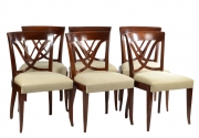 View 1: Set of Six Art Deco Dining Chairs