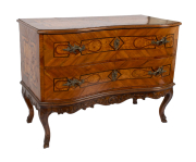 View 2: Italian Rococo Parquetry Chest of Drawers, c. 1760