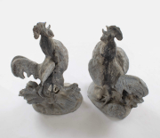 View 6: Pair of Lead Roosters, 20th c.
