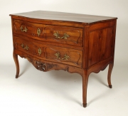 View 3: Louis XV Walnut Serpentine Chest of Two Drawers
