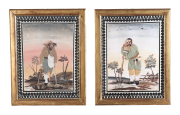 View 1: Pair of Folk Art Dressed Pictures (Habille), c. 1780