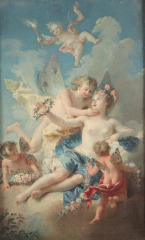 View 1: Auger Lucas (French, 1685-1765) "Zephyr and Flora"