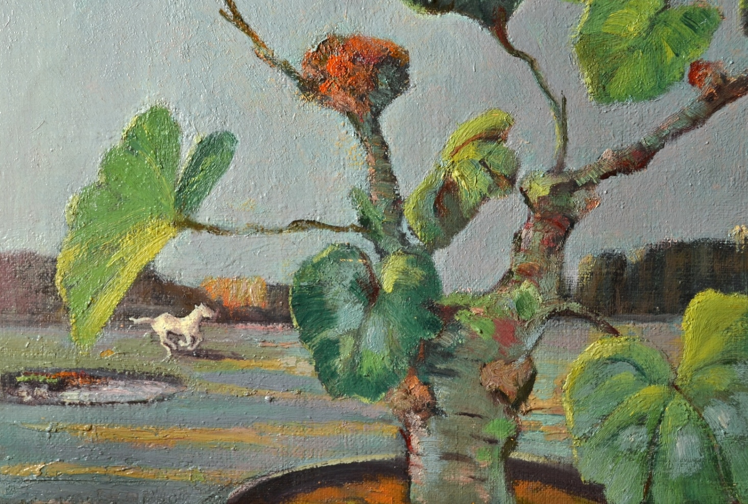 Oscar Daniel Soellner (1890-1952) American, "Our Picture Window"