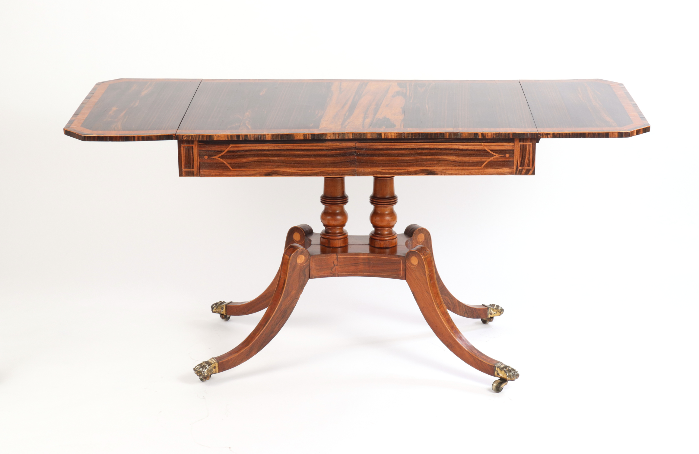 Regency Calamander and Rosewood Sofa Table, c. 1810-20