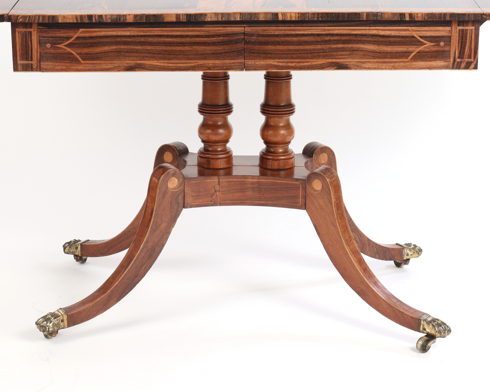 Regency Calamander and Rosewood Sofa Table, c. 1810-20