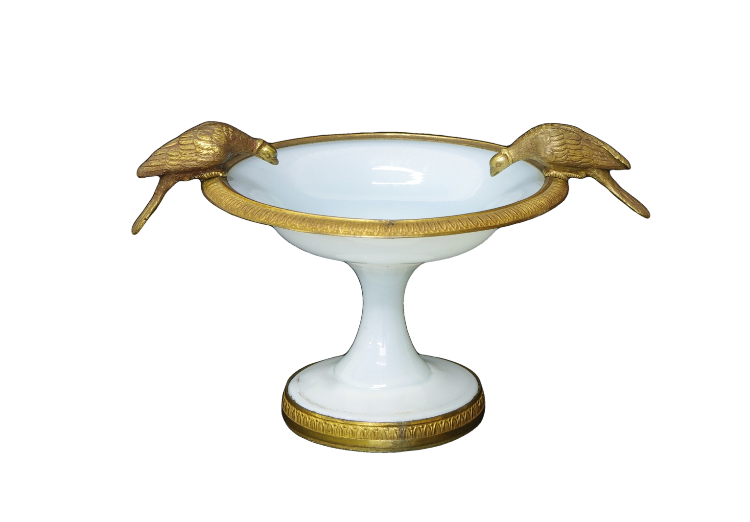 Charles X White Opaline Coupe, c. 1825
