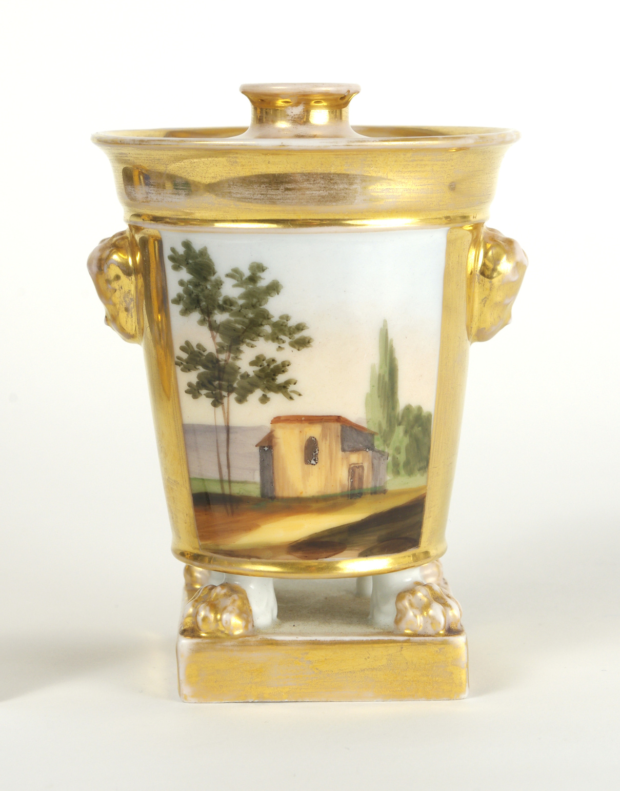 Pair of Old Paris Potpourri Vases, c. 1820-30