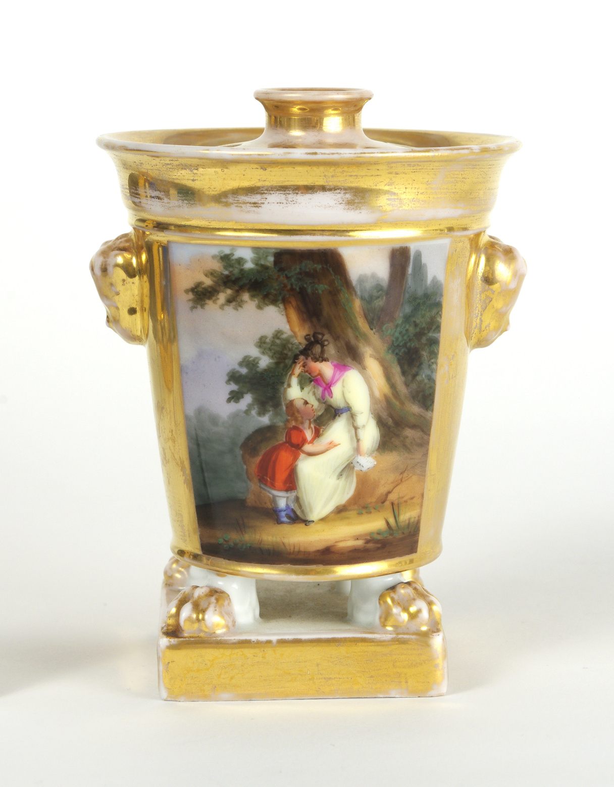 Pair of Old Paris Potpourri Vases, c. 1820-30
