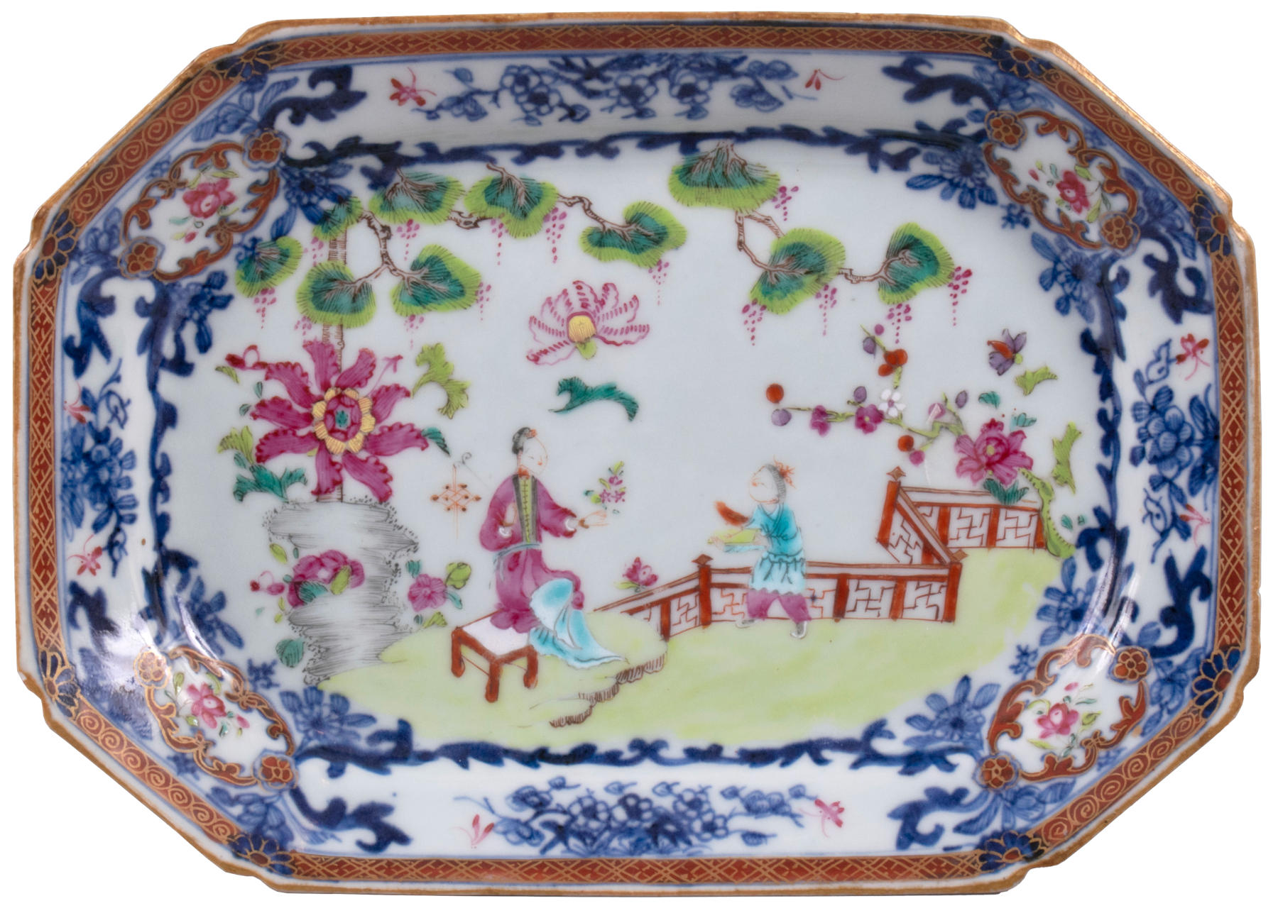 Large Chinese Export Platter from the Van Cortlandt Service, c. 1770