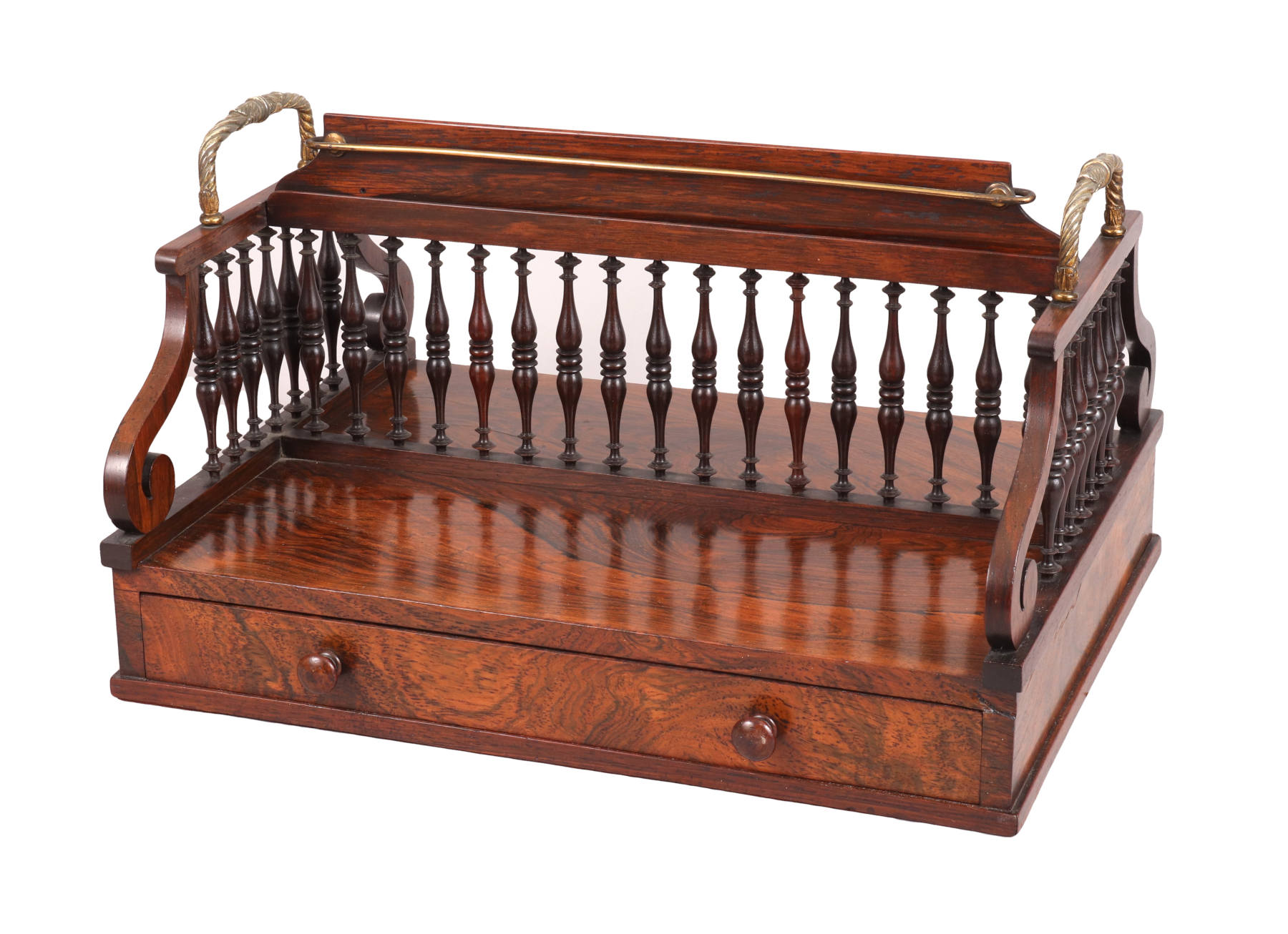 Regency Rosewood Desk Caddy, c. 1810