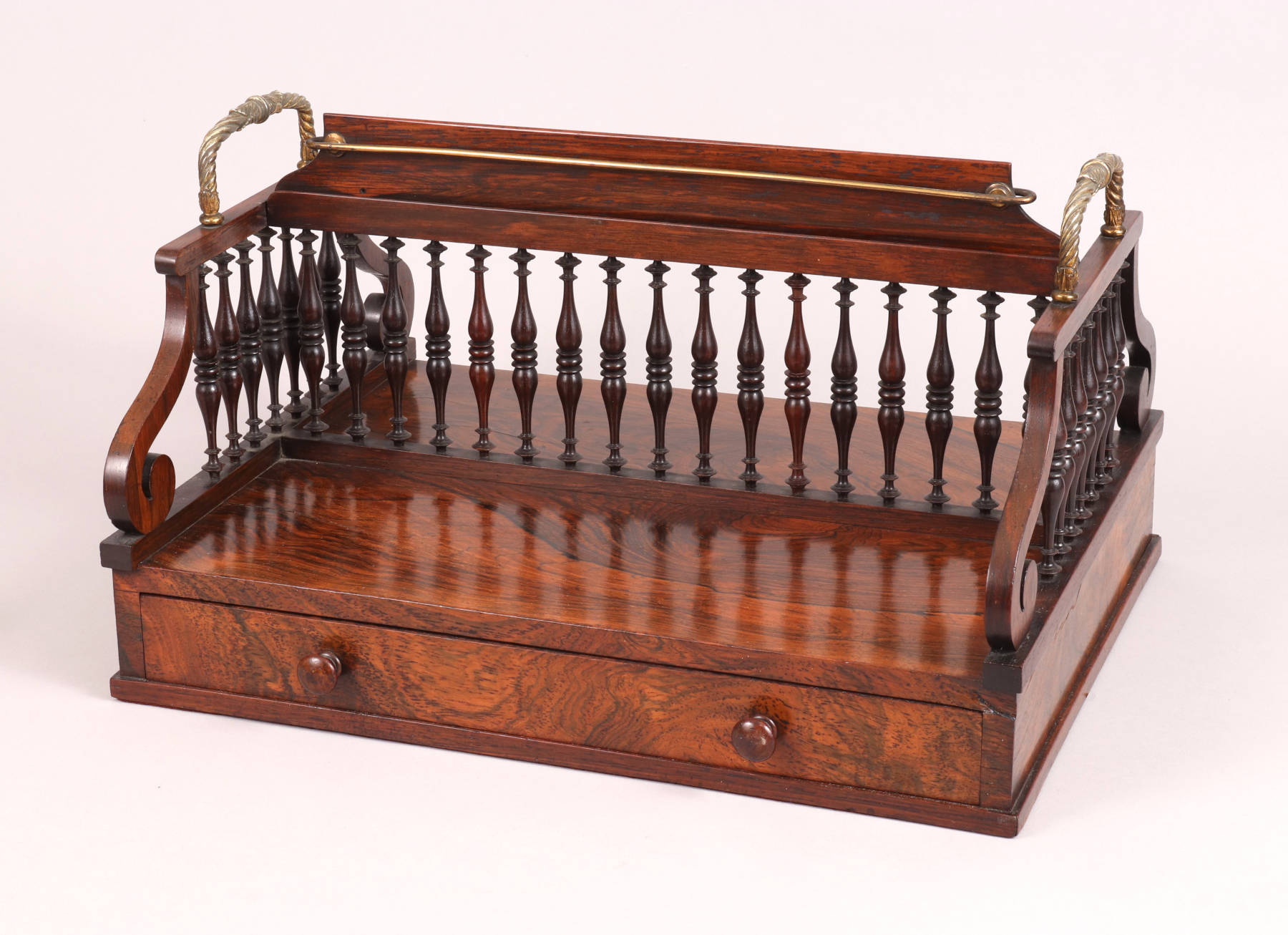 Regency Rosewood Desk Caddy, c. 1810