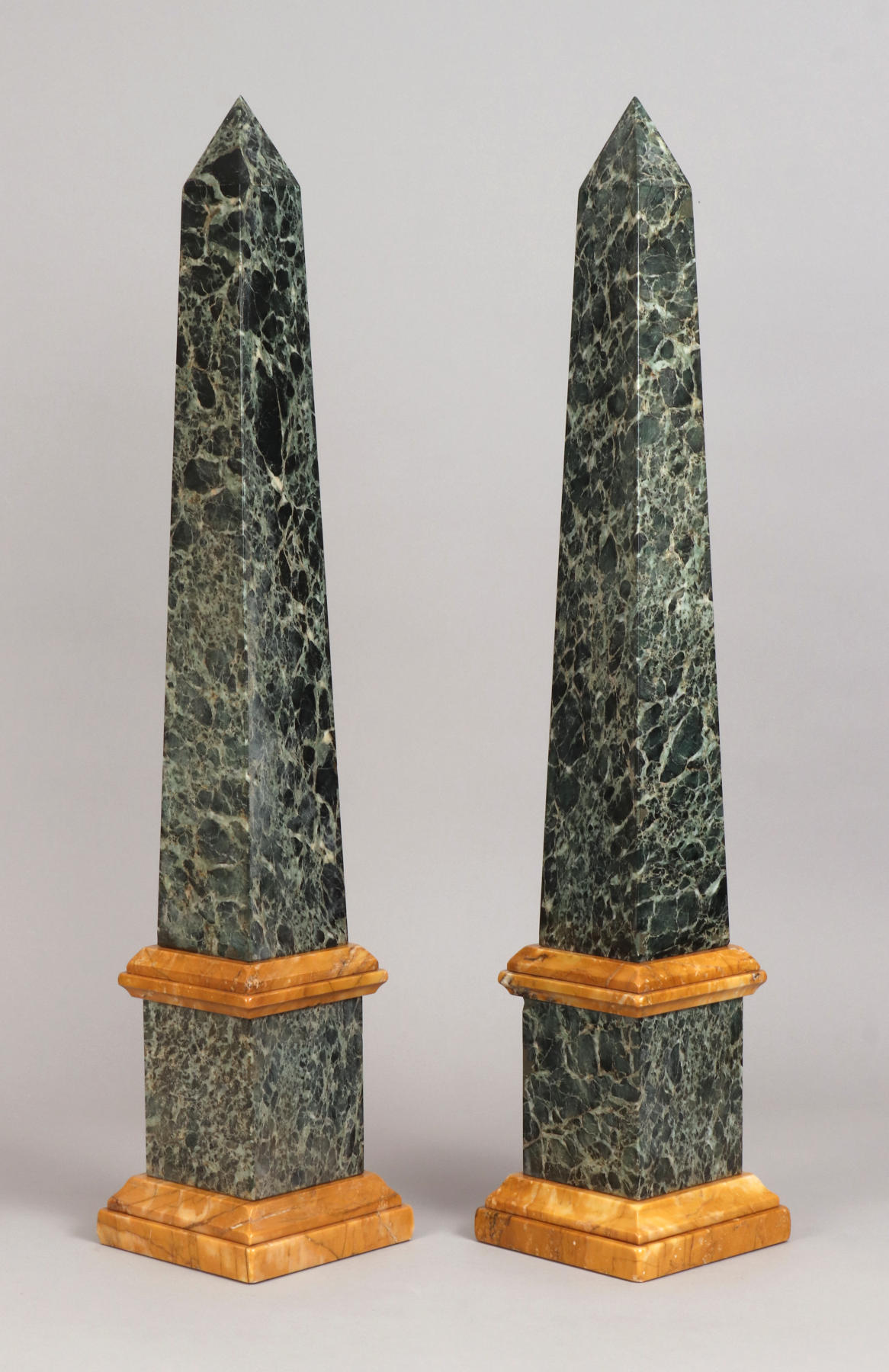 Pair of Grand Tour Marble Obelisks, Mid 19th c.