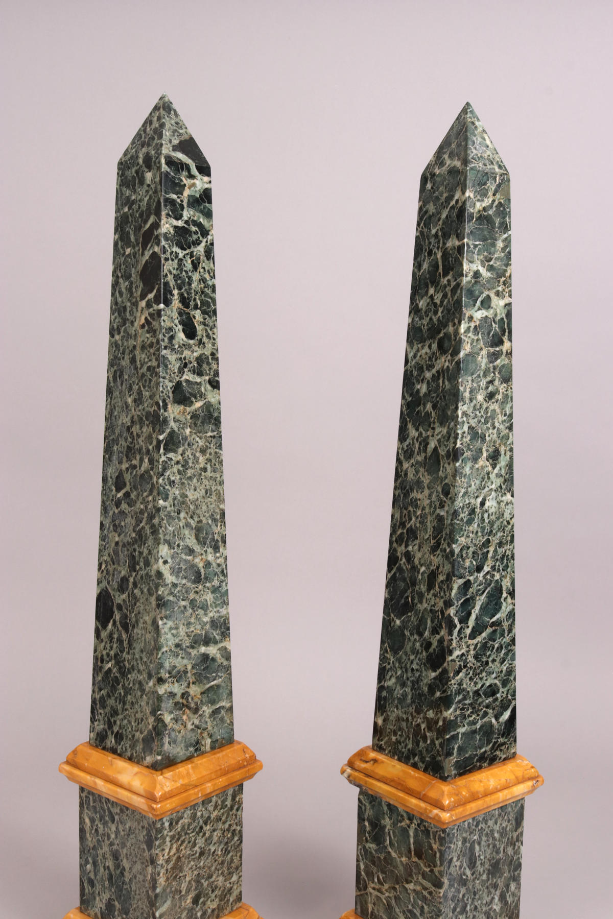 Pair of Grand Tour Marble Obelisks, Mid 19th c.