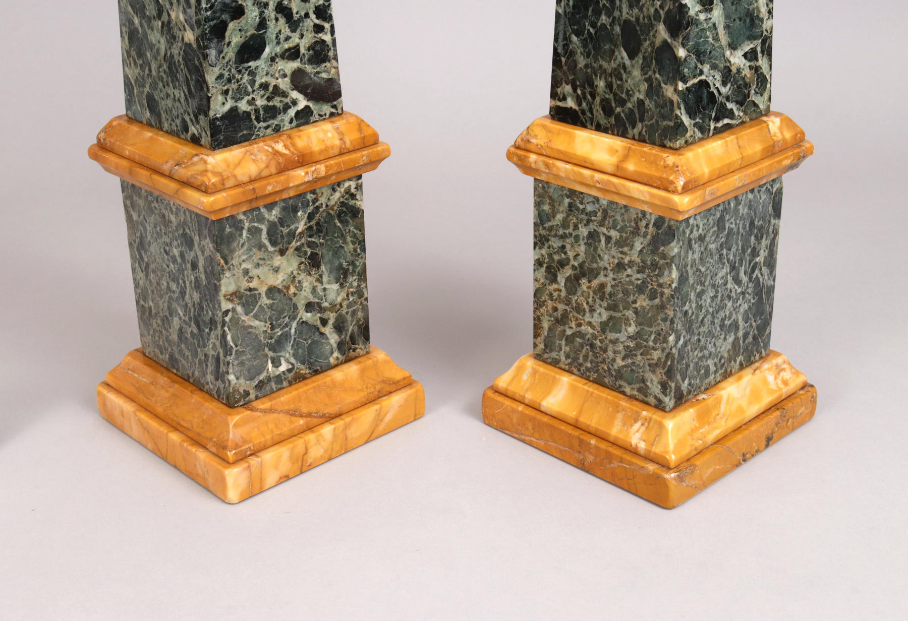 Pair of Grand Tour Marble Obelisks, Mid 19th c.