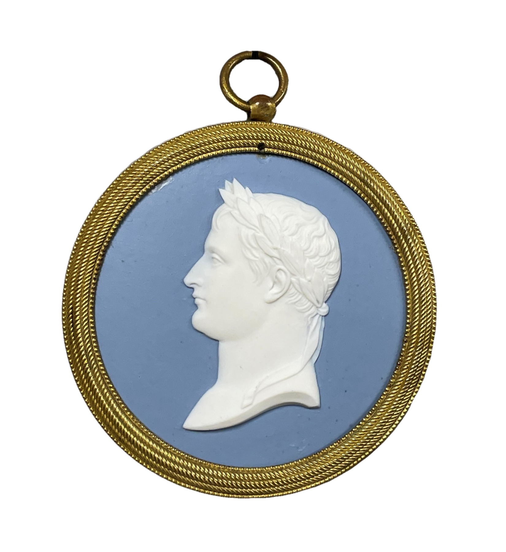 Sevres Blue and White Jasper Medallion of Emperor Napoleon, c. 1810
