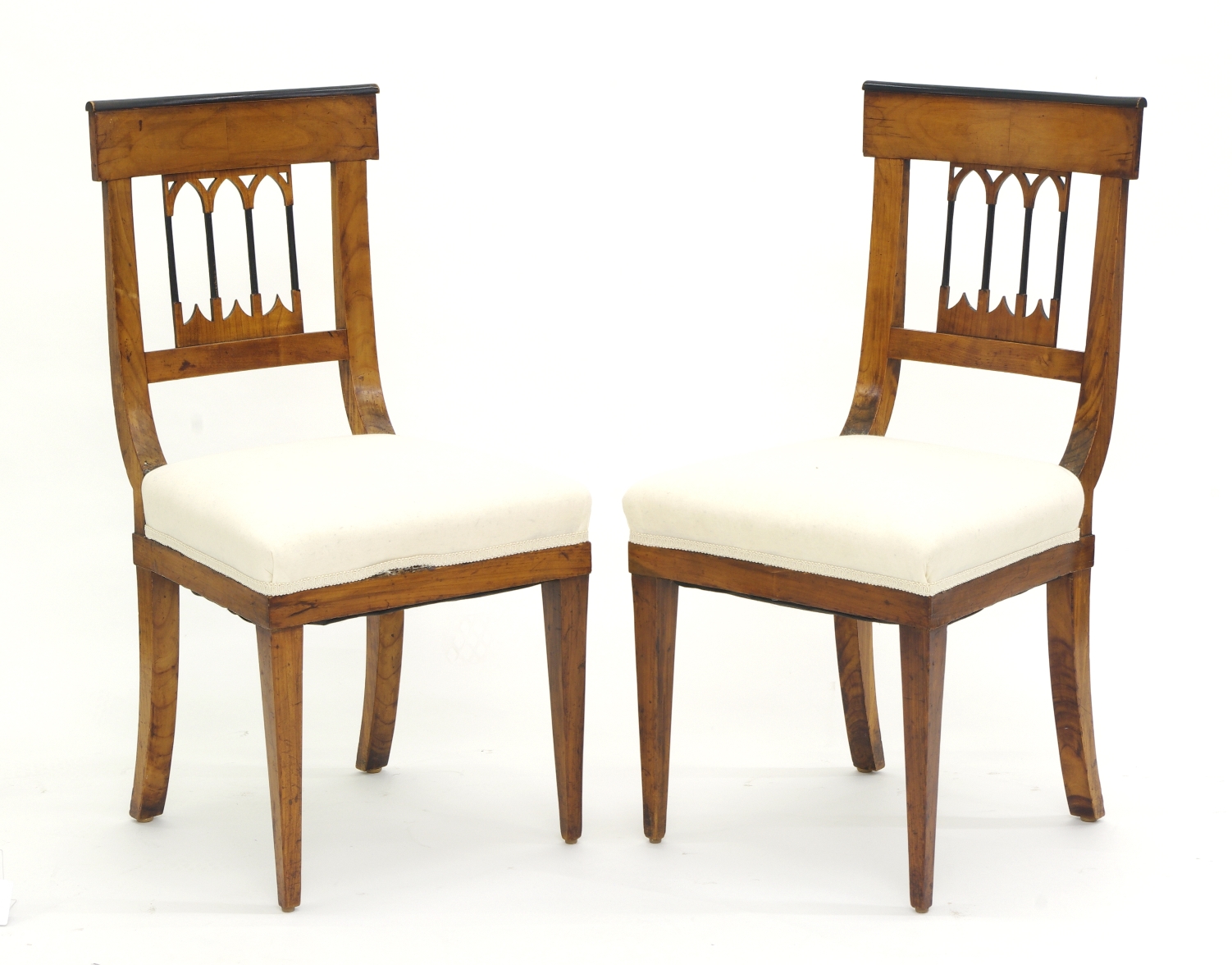 Set of Four Biedermeier Side Chairs, c. 1810-20