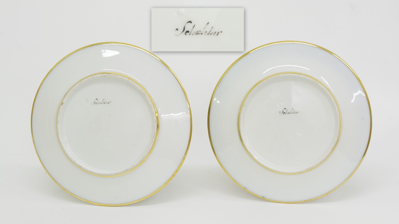 Pair of Old Paris Cabinet Plates, c. 1820