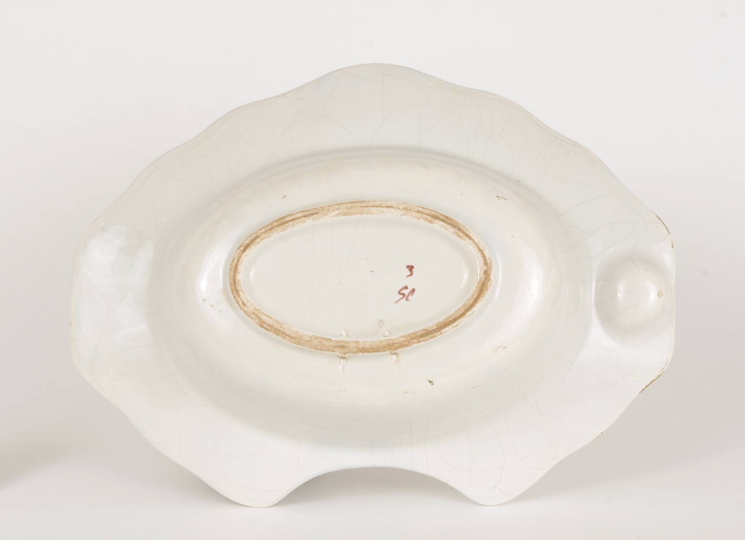 French Faience Barber Bowl, Quimper, c. 1930