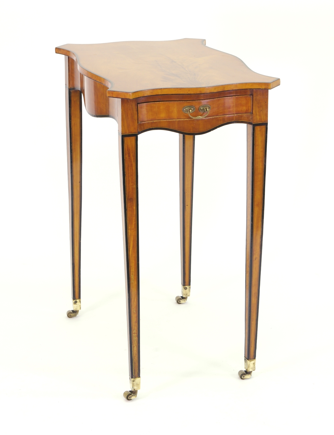 Robert Morrissey Antiques: George III Satinwood Side Table, c. 1790