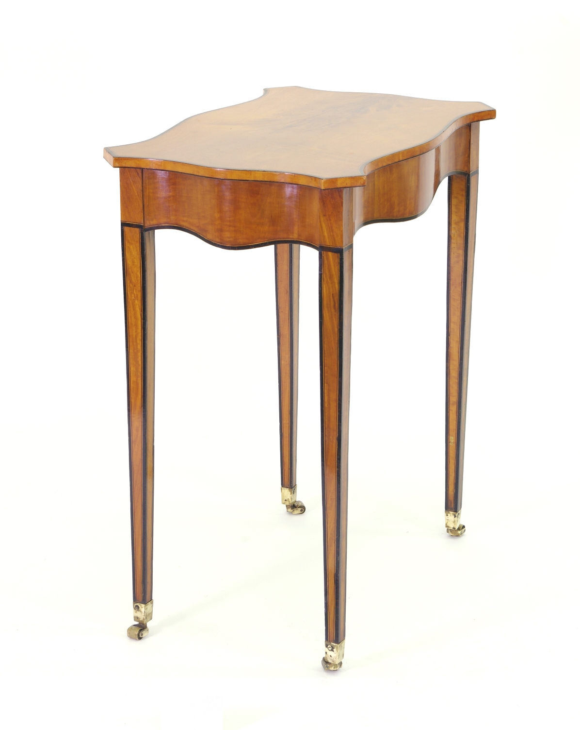 Robert Morrissey Antiques: George III Satinwood Side Table, c. 1790
