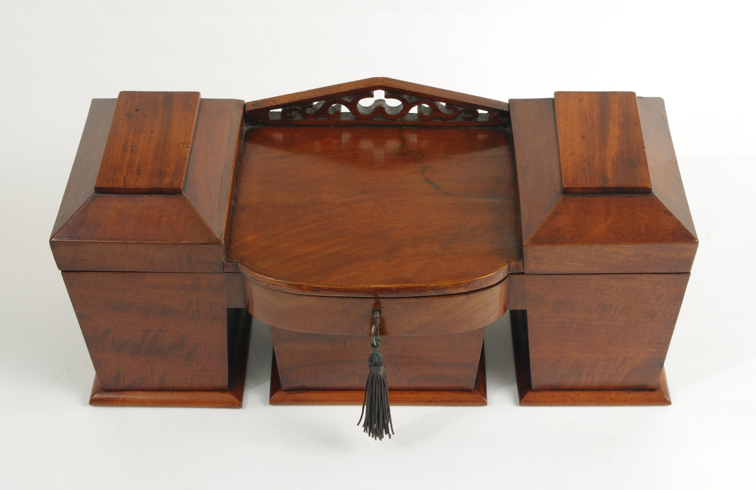 Regency Mahogany Sideboard Tea Caddy, c. 1820