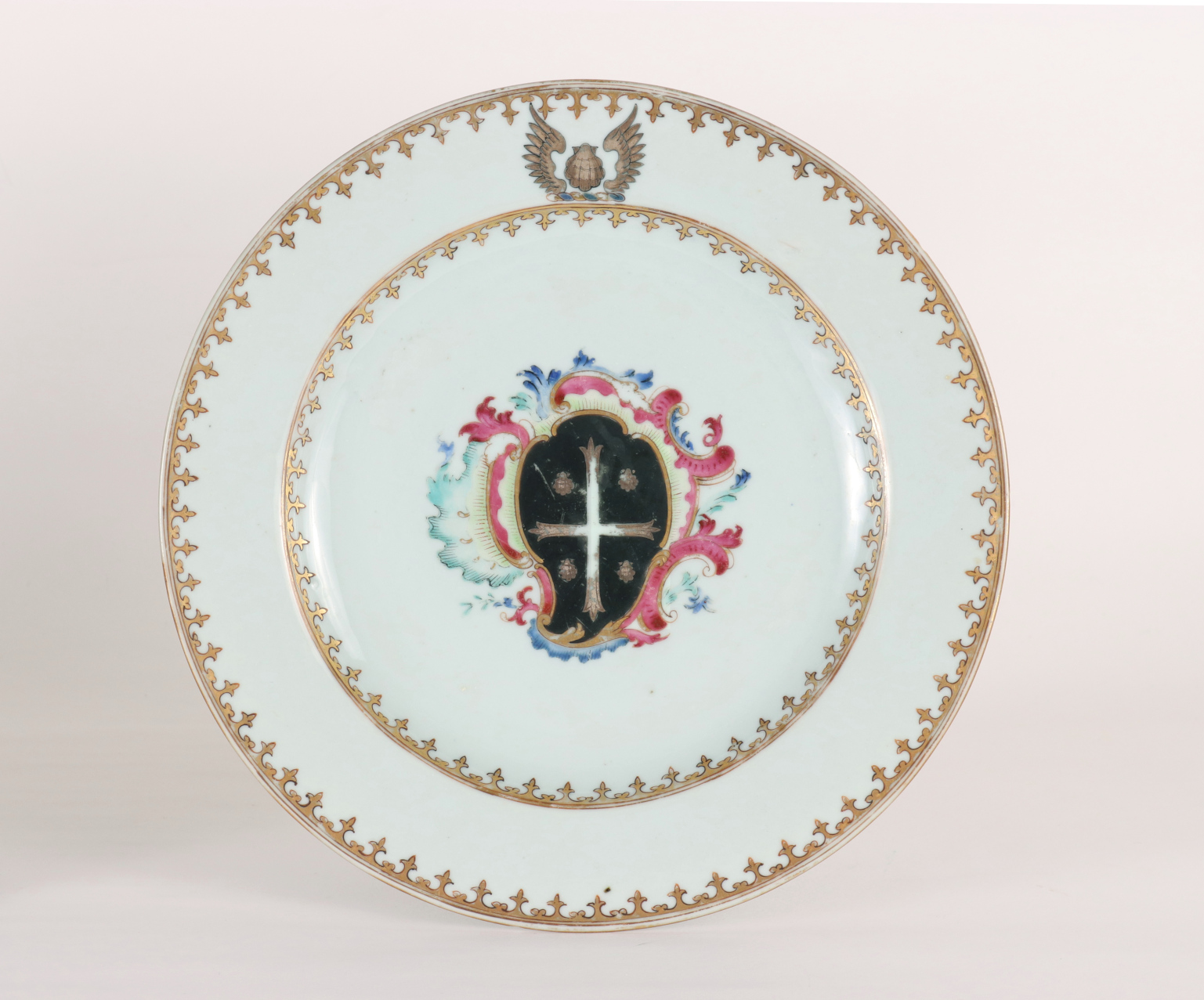 Chinese Export Armorial Plate, c. 1750