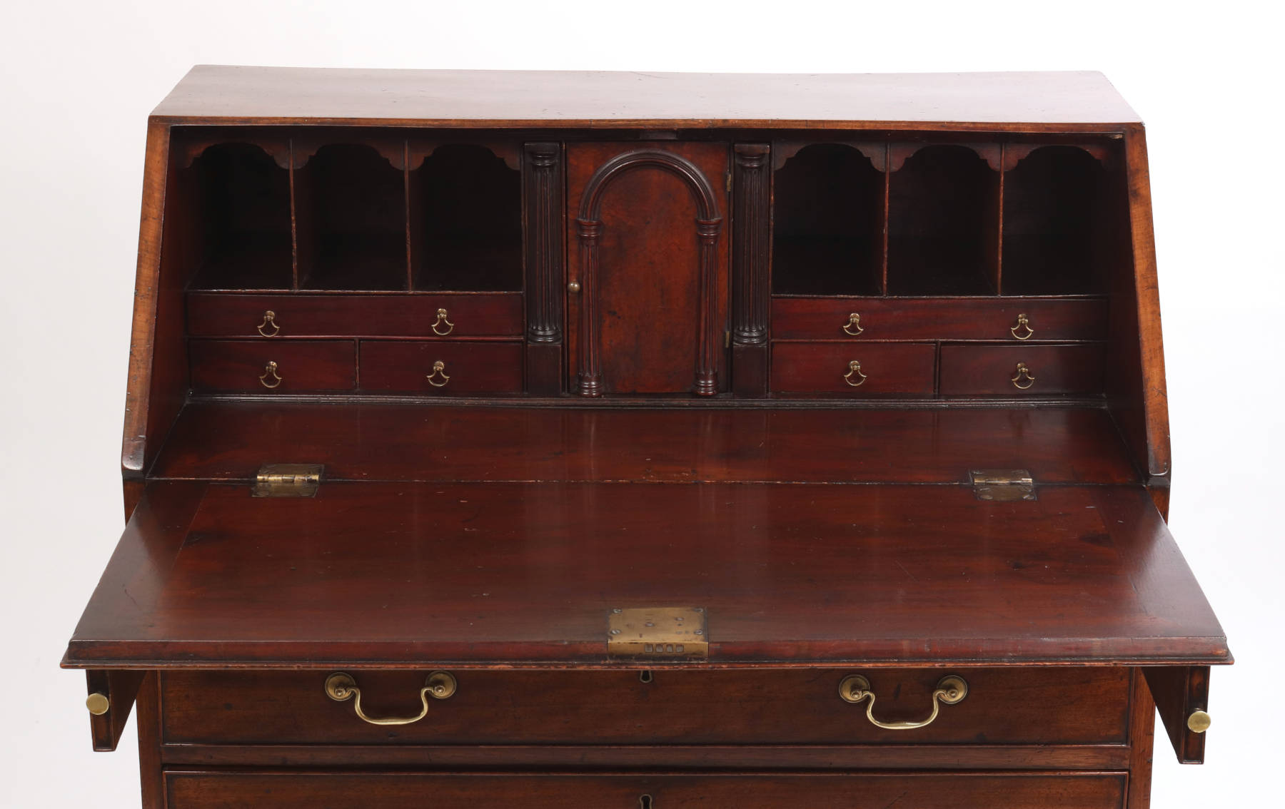 George III Mahogany Slant Front Desk, c. 1760-70