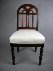 Empire mahogany side chair