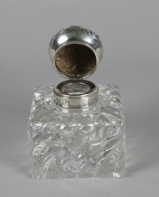 View 2: Crystal and Sterling Silver Inkwell
