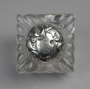 View 3: Crystal and Sterling Silver Inkwell
