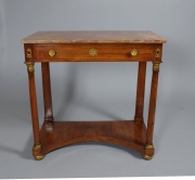 View 7: Italian Empire Cherrywood Console Table
