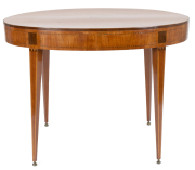 View 1: George III Satinwood Inlaid Oval Table, c. 1790