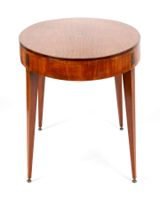 View 8: George III Satinwood Inlaid Oval Table, c. 1790