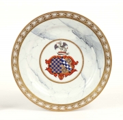 View 2: Pair of Barr, Flight & Barr Worcester Armorial Plates, c. 1810