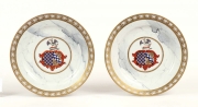 View 5: Pair of Barr, Flight & Barr Worcester Armorial Plates, c. 1810