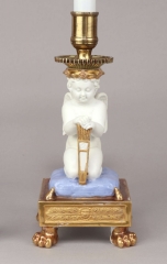 View 3: Pair of Paris Porcelain Putti Mounted as Lamps, c. 1810-20