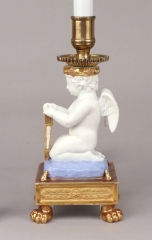 View 4: Pair of Paris Porcelain Putti Mounted as Lamps, c. 1810-20