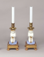 View 5: Pair of Paris Porcelain Putti Mounted as Lamps, c. 1810-20