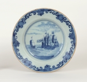 View 4: Delft Plate Commerating the Battle of Dogger Bank, c. 1781