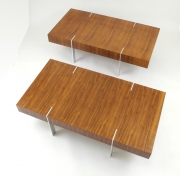 View 6: Modernist Walnut Coffee Tables, c.1980