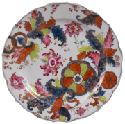 View 1: Chinese Export Pseudo Tobacco Leaf Plate, c. 1770