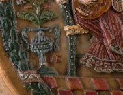 View 4: Large Wax Portrait Medallion, Dated 1752