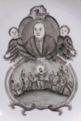 View 2: Chinese Export Plate with a Portrait of Martin Luther, c. 1745