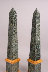 View 5: Pair of Grand Tour Marble Obelisks, Mid 19th c.