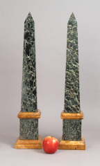 View 8: Pair of Grand Tour Marble Obelisks, Mid 19th c.