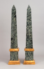 View 9: Pair of Grand Tour Marble Obelisks, Mid 19th c.
