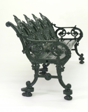 View 2: Cast Iron Garden Bench, 1880